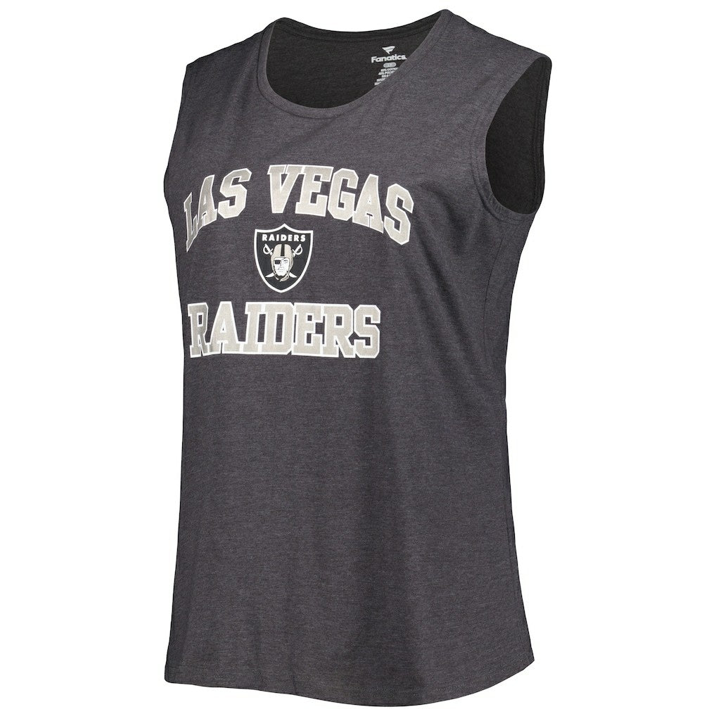 Las Vegas Raiders Women's Plus Size Tank Top - Heather Charcoal online