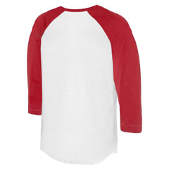 Boston Red Sox Tiny Turnip Unisex Sugar Skull 3/4-Sleeve Raglan T-Shirt White/Red