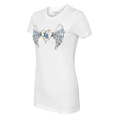 Tampa Bay Rays Tiny Turnip Women's Angel Wings T-Shirt White