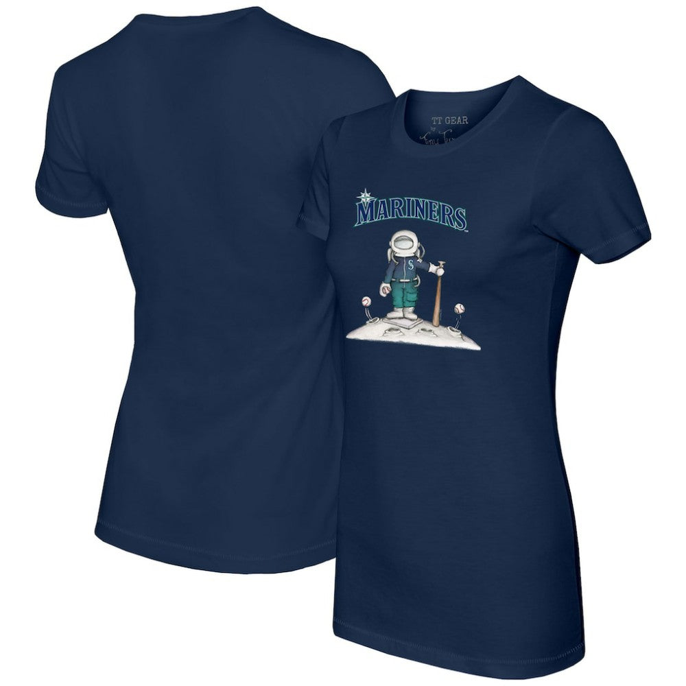 Seattle Mariners Tiny Turnip Women's Astronaut T-Shirt Navy