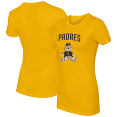 San Diego Padres Tiny Turnip Women's Teddy Boy T-Shirt Gold