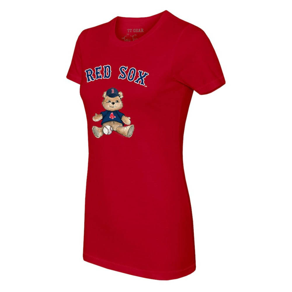 Boston Red Sox Tiny Turnip Women's Teddy Boy T-Shirt Red