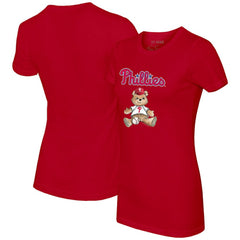 Philadelphia Phillies Tiny Turnip Women's Teddy Boy T-Shirt Red