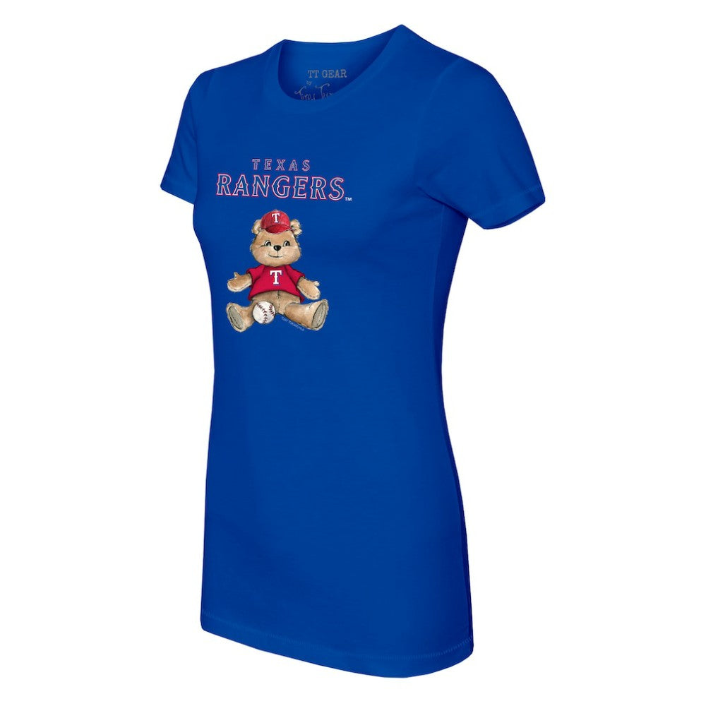 Texas Rangers Tiny Turnip Women's Teddy Boy T-Shirt Royal