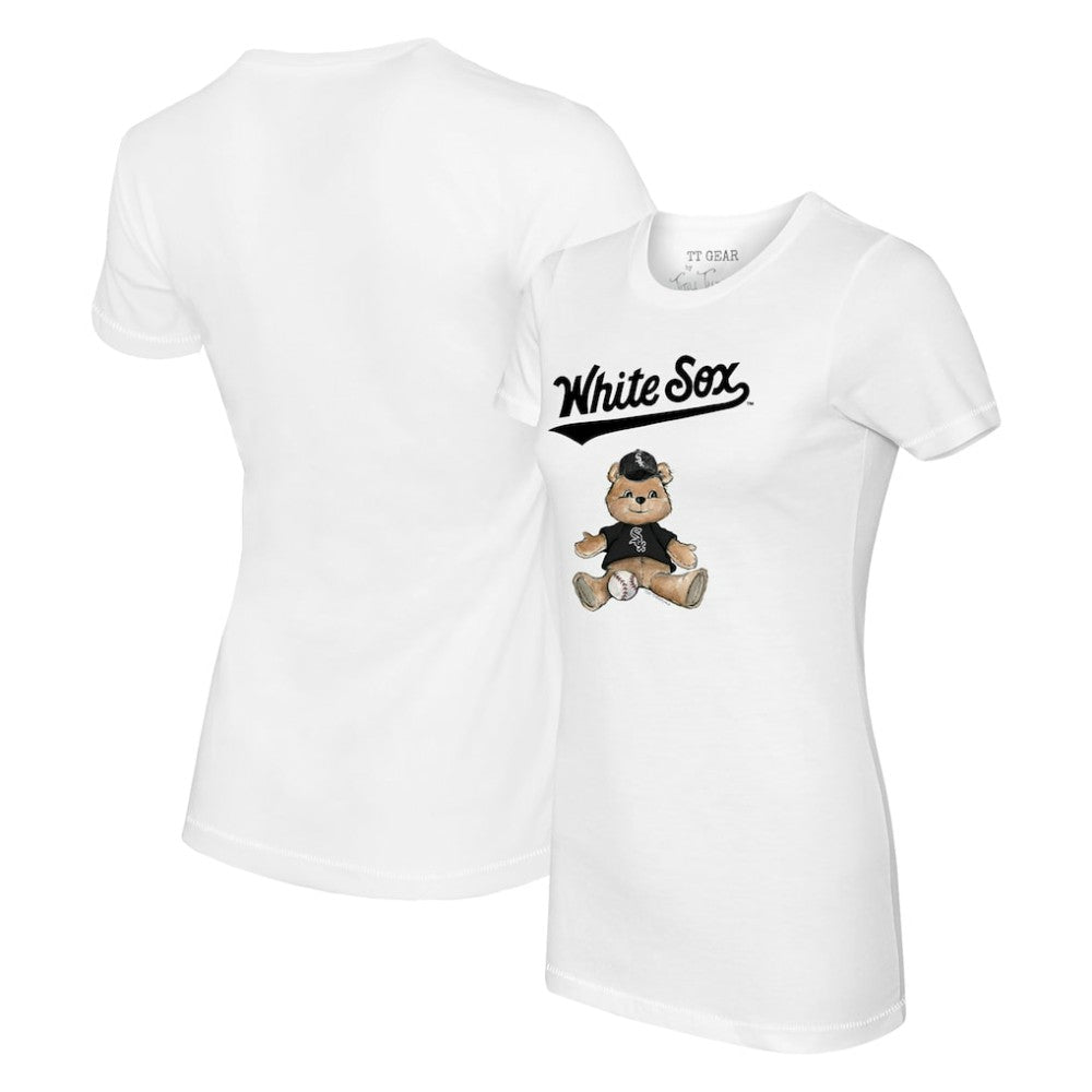 Chicago White Sox Tiny Turnip Women's Teddy Boy T-Shirt White