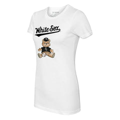 Chicago White Sox Tiny Turnip Women's Teddy Boy T-Shirt White