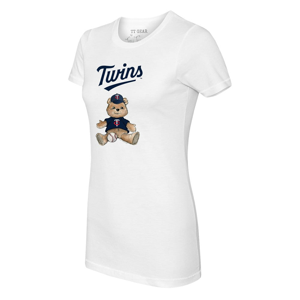 Minnesota Twins Tiny Turnip Women's Teddy Boy T-Shirt White