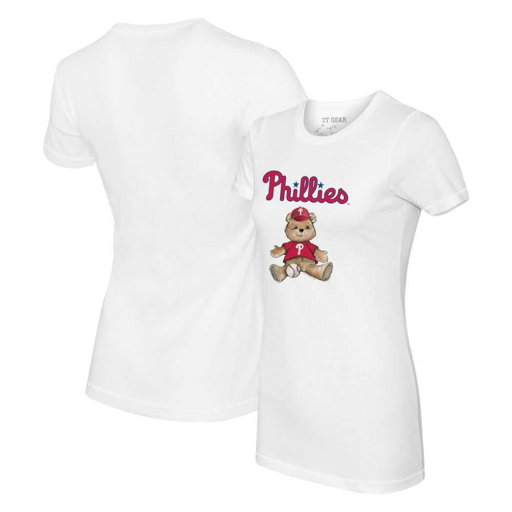 Philadelphia Phillies Tiny Turnip Women's Teddy Boy T-Shirt White