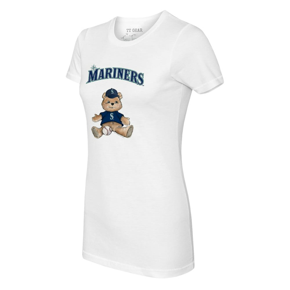 Seattle Mariners Tiny Turnip Women's Teddy Boy T-Shirt White