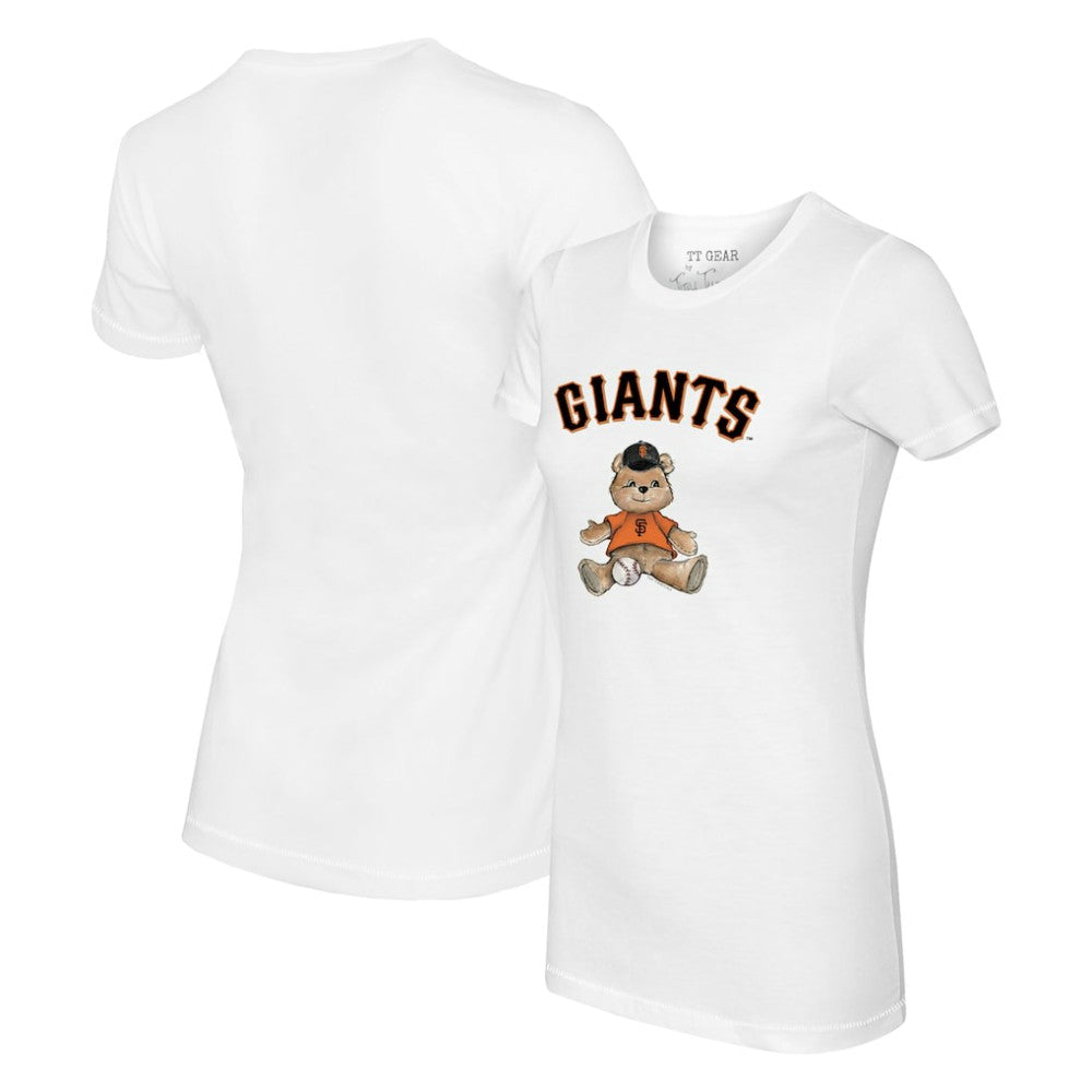San Francisco Giants Tiny Turnip Women's Teddy Boy T-Shirt White