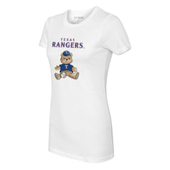 Texas Rangers Tiny Turnip Women's Teddy Boy T-Shirt White