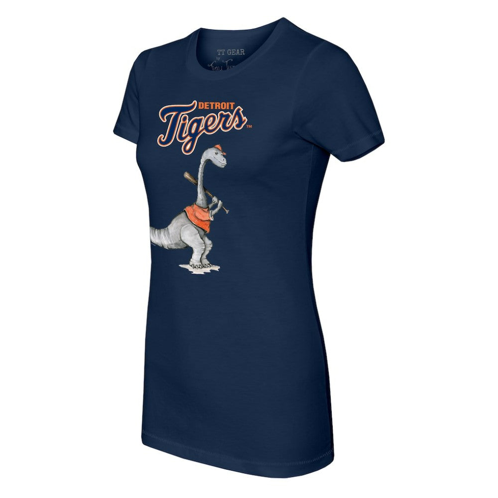 Detroit Tigers Tiny Turnip Women's Bronto T-Shirt Navy
