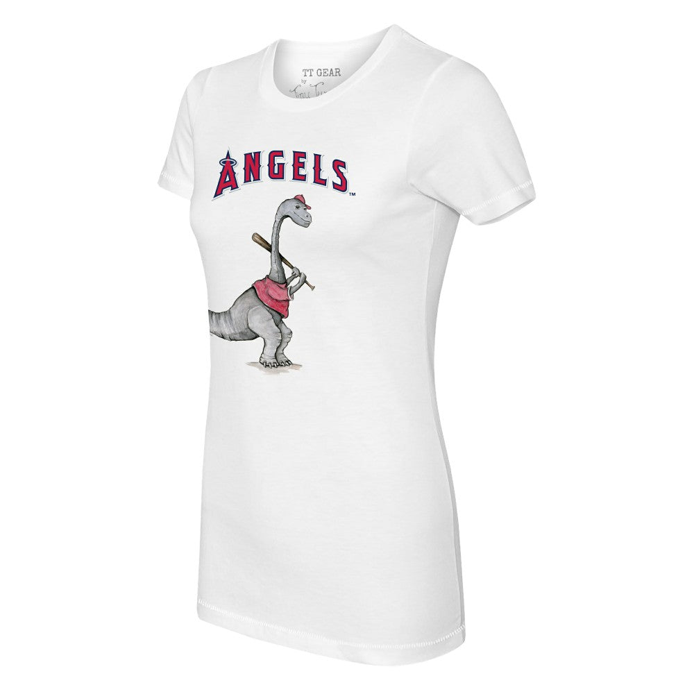 Los Angeles Angels Tiny Turnip Women's Bronto T-Shirt White