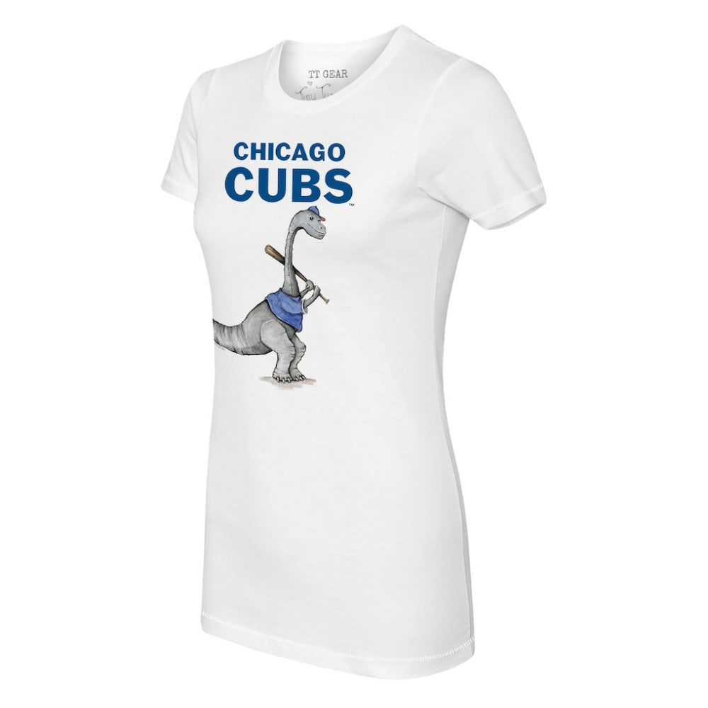 Chicago Cubs Tiny Turnip Women's Bronto T-Shirt White