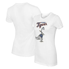 Detroit Tigers Tiny Turnip Women's Bronto T-Shirt White