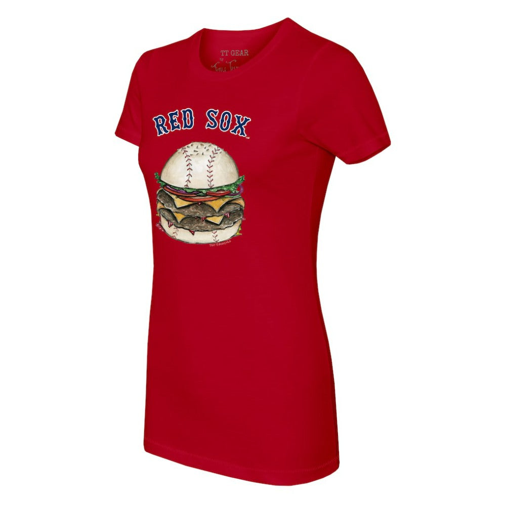 Boston Red Sox Tiny Turnip Women's Burger T-Shirt Red