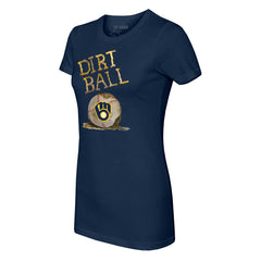 Milwaukee Brewers Tiny Turnip Women's Dirt Ball T-Shirt Navy