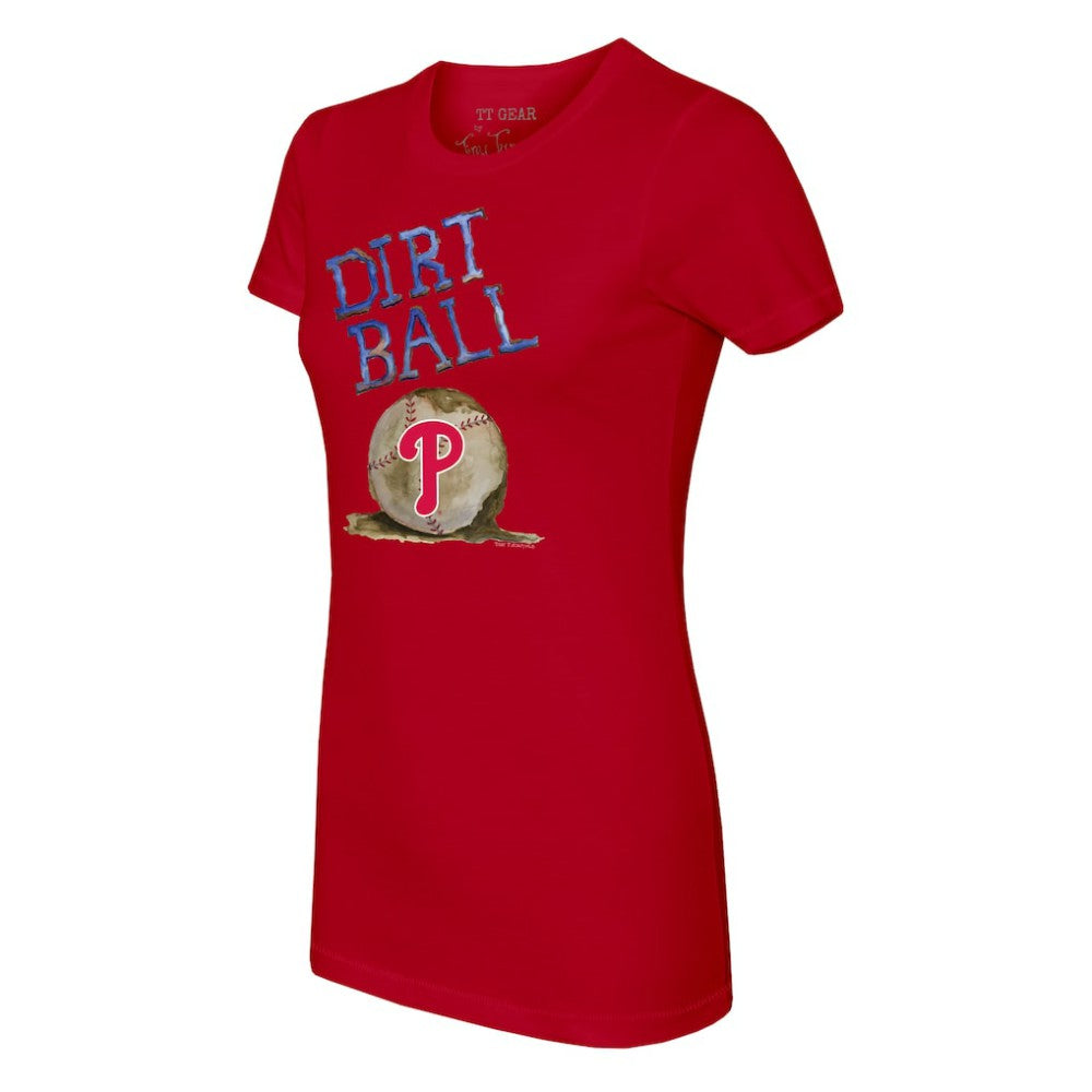 Philadelphia Phillies Tiny Turnip Women's Dirt Ball T-Shirt Red