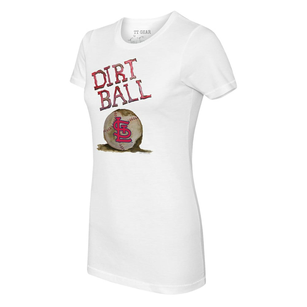St. Louis Cardinals Tiny Turnip Women's Dirt Ball T-Shirt White