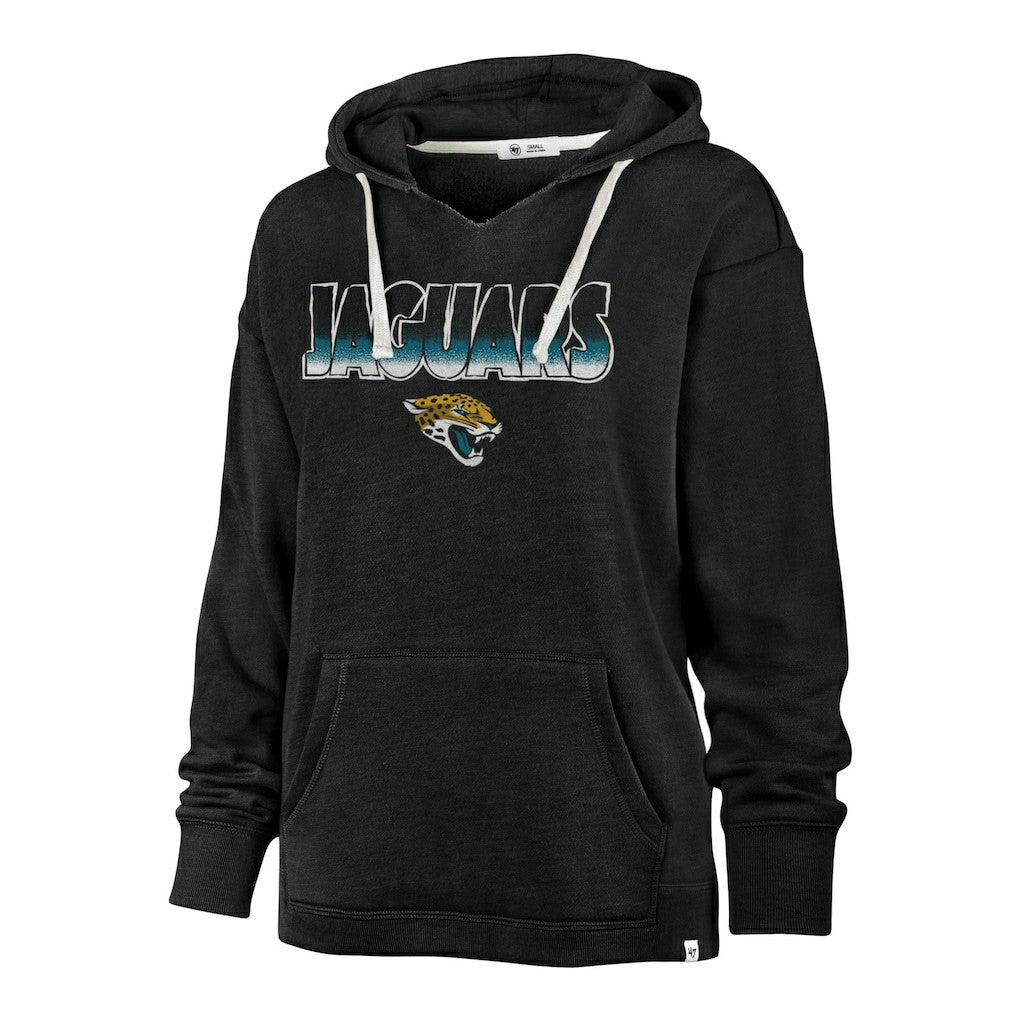 Jacksonville Jaguars '47 Women's Color Rise Kennedy Pullover Hoodie - Black for sale