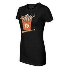 San Francisco Giants Tiny Turnip Women's Hot Bats T-Shirt Black