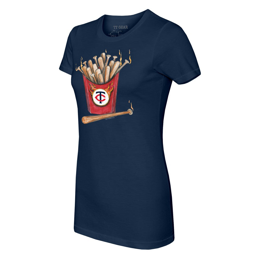 Minnesota Twins Tiny Turnip Women's Hot Bats T-Shirt Navy