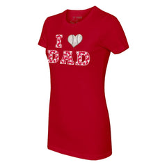 Philadelphia Phillies Tiny Turnip Women's I Love Dad T-Shirt Red