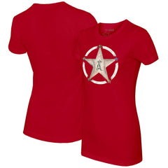 Los Angeles Angels Tiny Turnip Women's Military Star T-Shirt Red