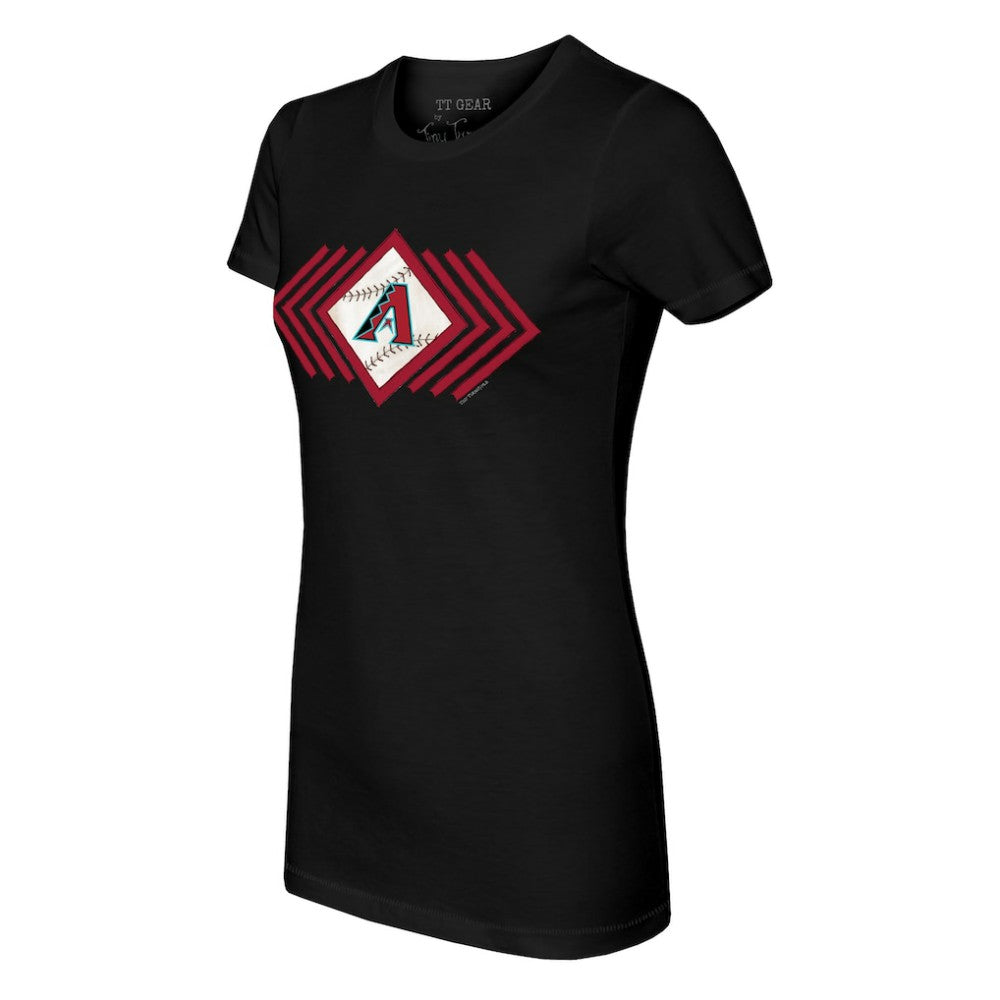 Arizona Diamondbacks Tiny Turnip Women's Prism Arrows T-Shirt Black