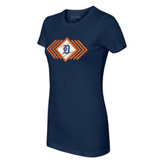 Detroit Tigers Tiny Turnip Women's Prism Arrows T-Shirt Navy