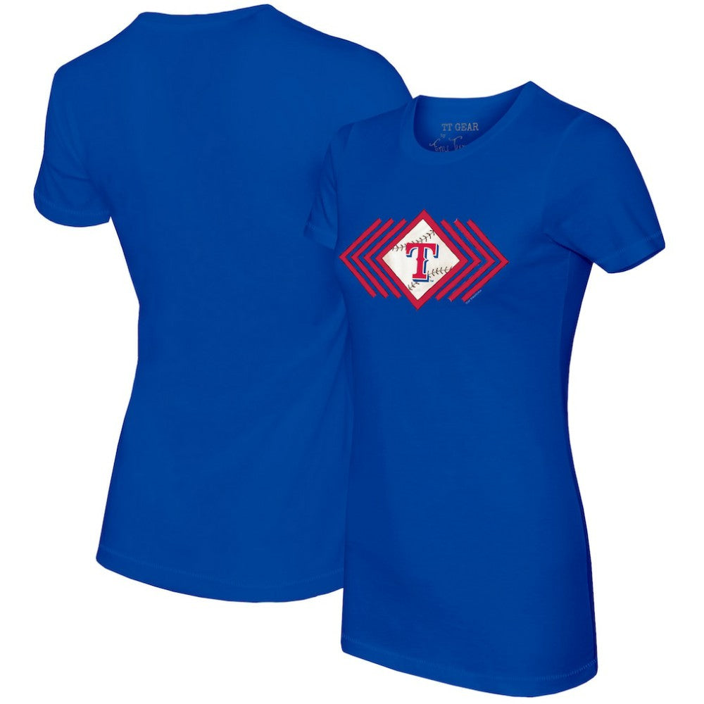 Texas Rangers Tiny Turnip Women's Prism Arrows T-Shirt Royal