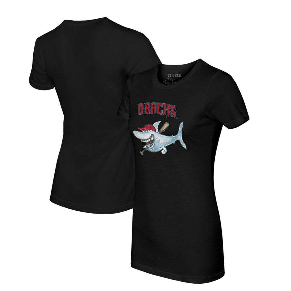 Arizona Diamondbacks Tiny Turnip Women's Shark T-Shirt Black