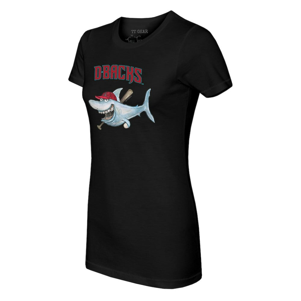 Arizona Diamondbacks Tiny Turnip Women's Shark T-Shirt Black