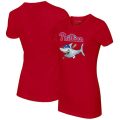Philadelphia Phillies Tiny Turnip Women's Shark T-Shirt Red