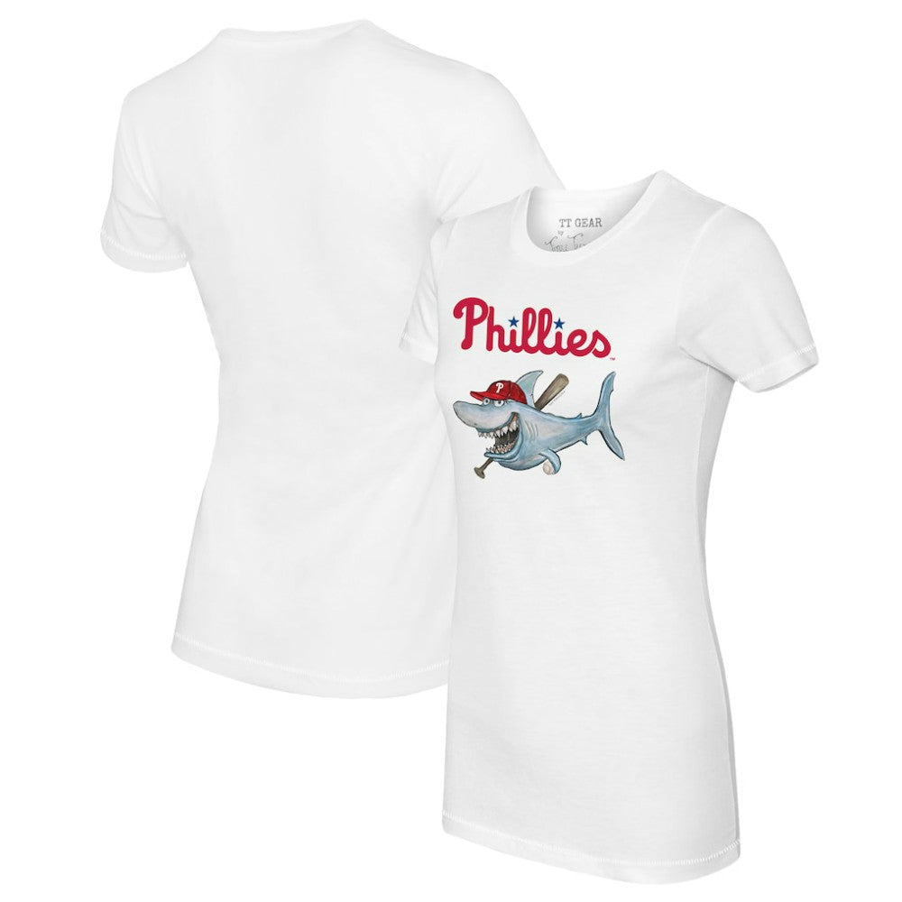 Philadelphia Phillies Tiny Turnip Women's Shark Logo T-Shirt White