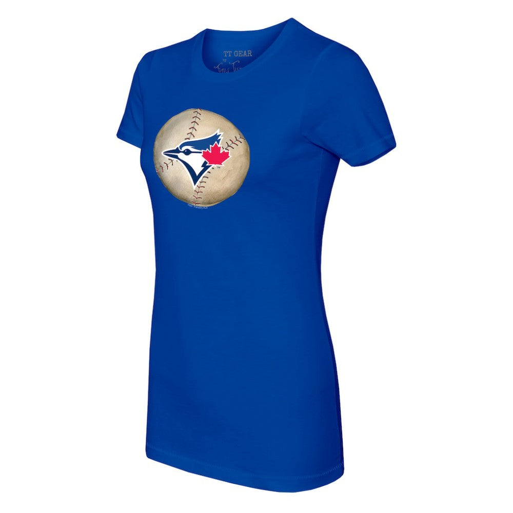 Toronto Blue Jays Tiny Turnip Women's Stitched Baseball T-Shirt Royal