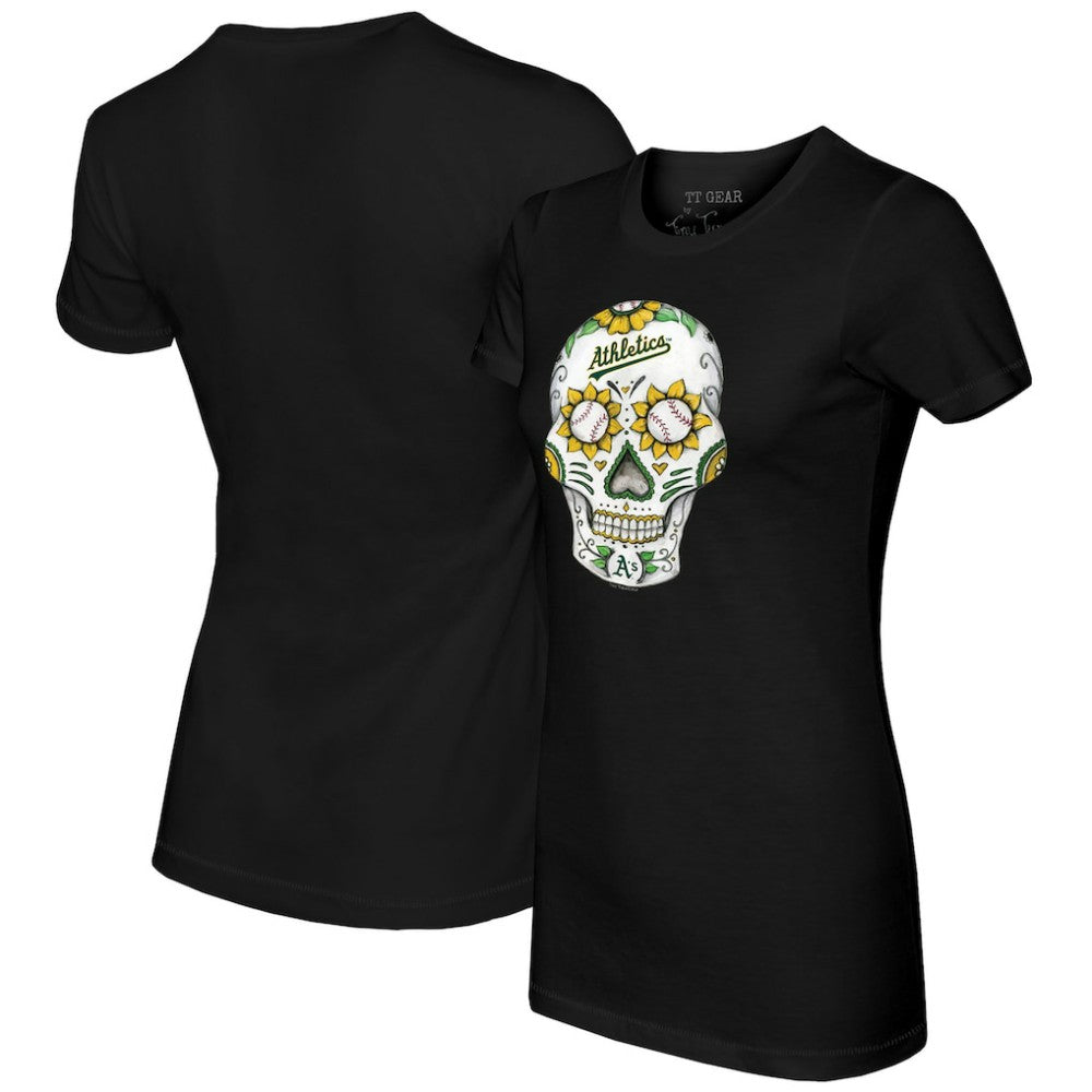 Athletics Tiny Turnip Women's Sugar Skull T-Shirt Black