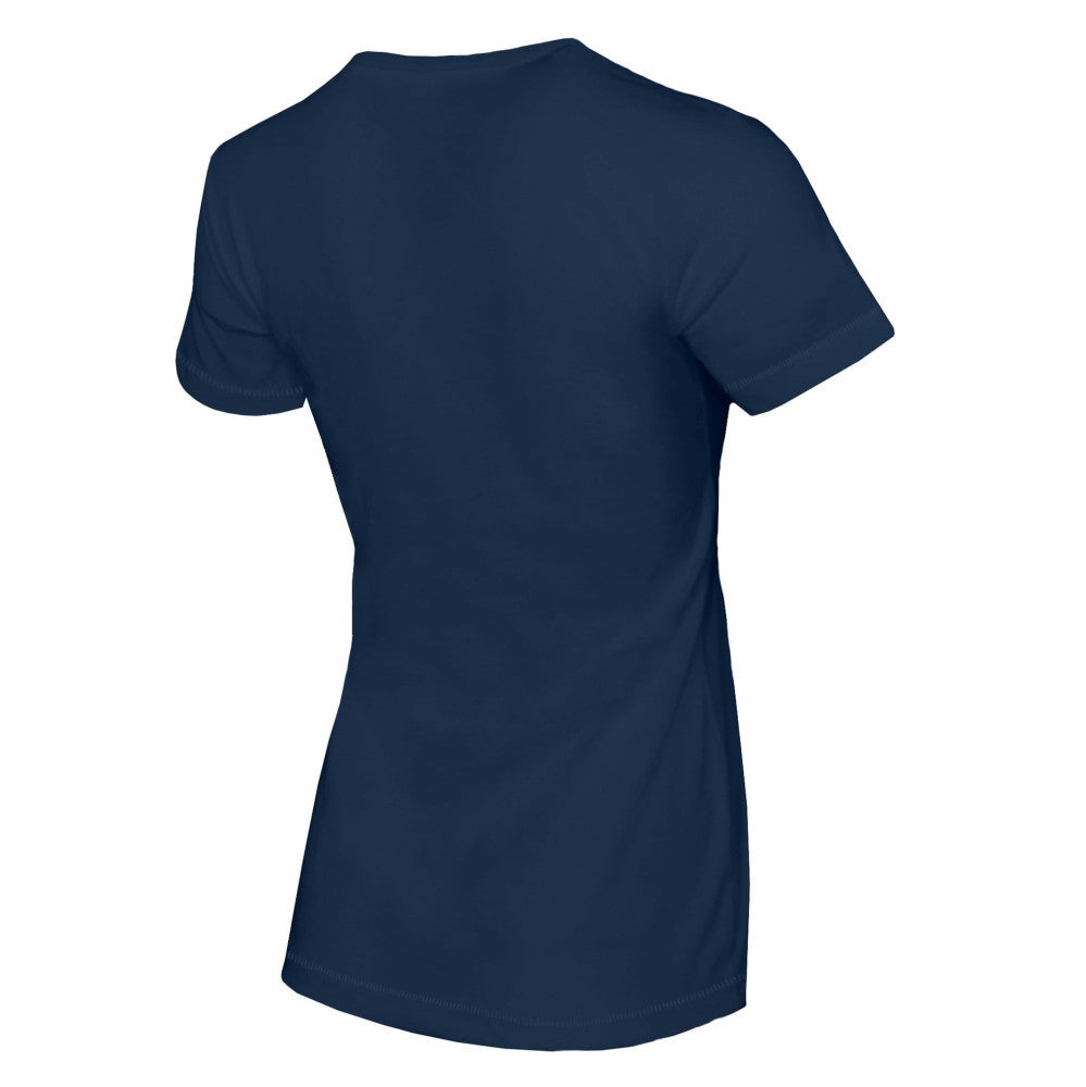 Milwaukee Brewers Tiny Turnip Women's Sundae Helmet T-Shirt Navy