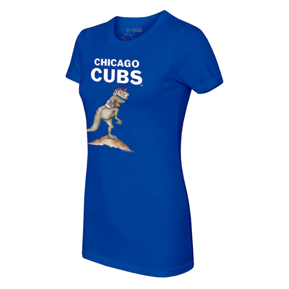 Chicago Cubs Tiny Turnip Women's TT Rex T-Shirt Royal