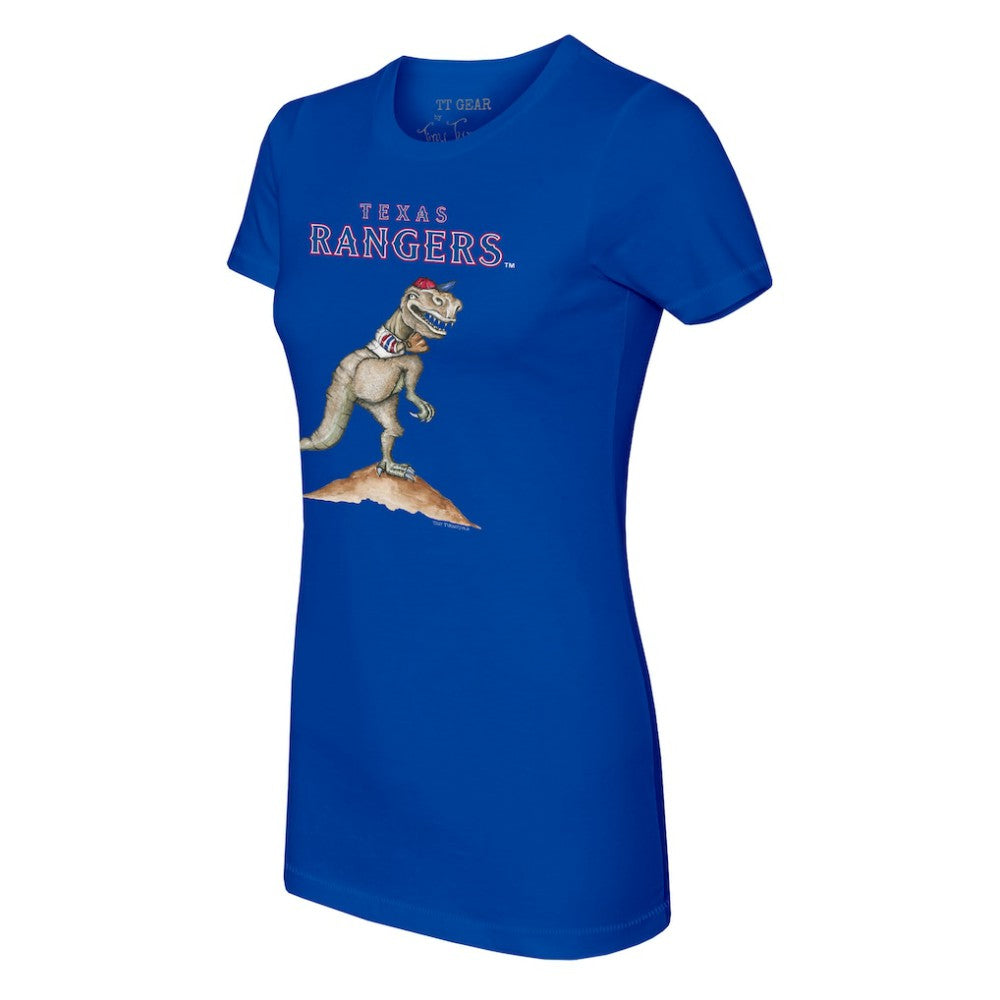 Texas Rangers Tiny Turnip Women's TT Rex T-Shirt Royal