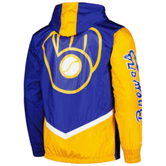 Milwaukee Brewers Undeniable Full-Zip Hoodie Windbreaker Jacket Royal