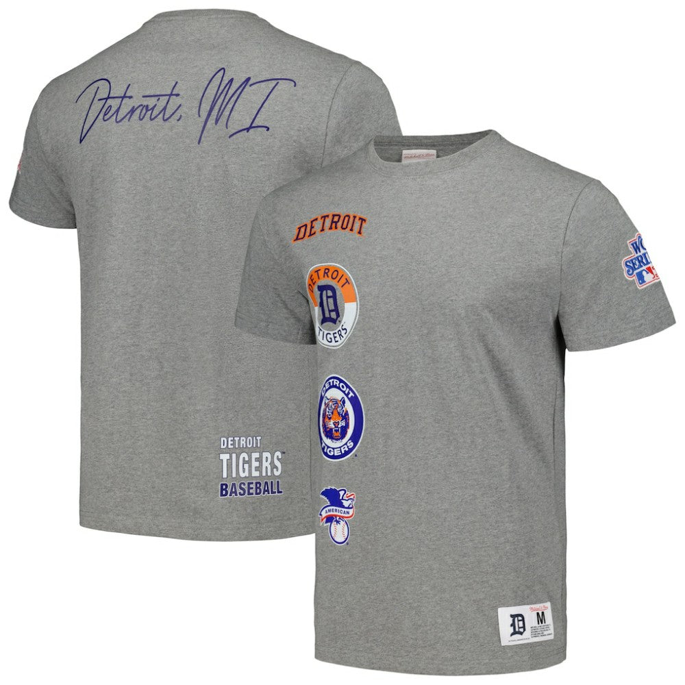 Detroit Tigers Cooperstown Collection City Collection T-Shirt Heather Gray