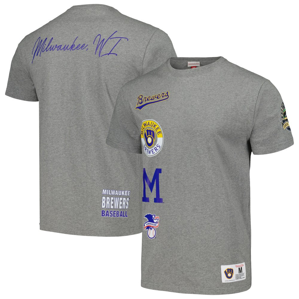 Milwaukee Brewers Cooperstown Collection City Collection T-Shirt Heather Gray