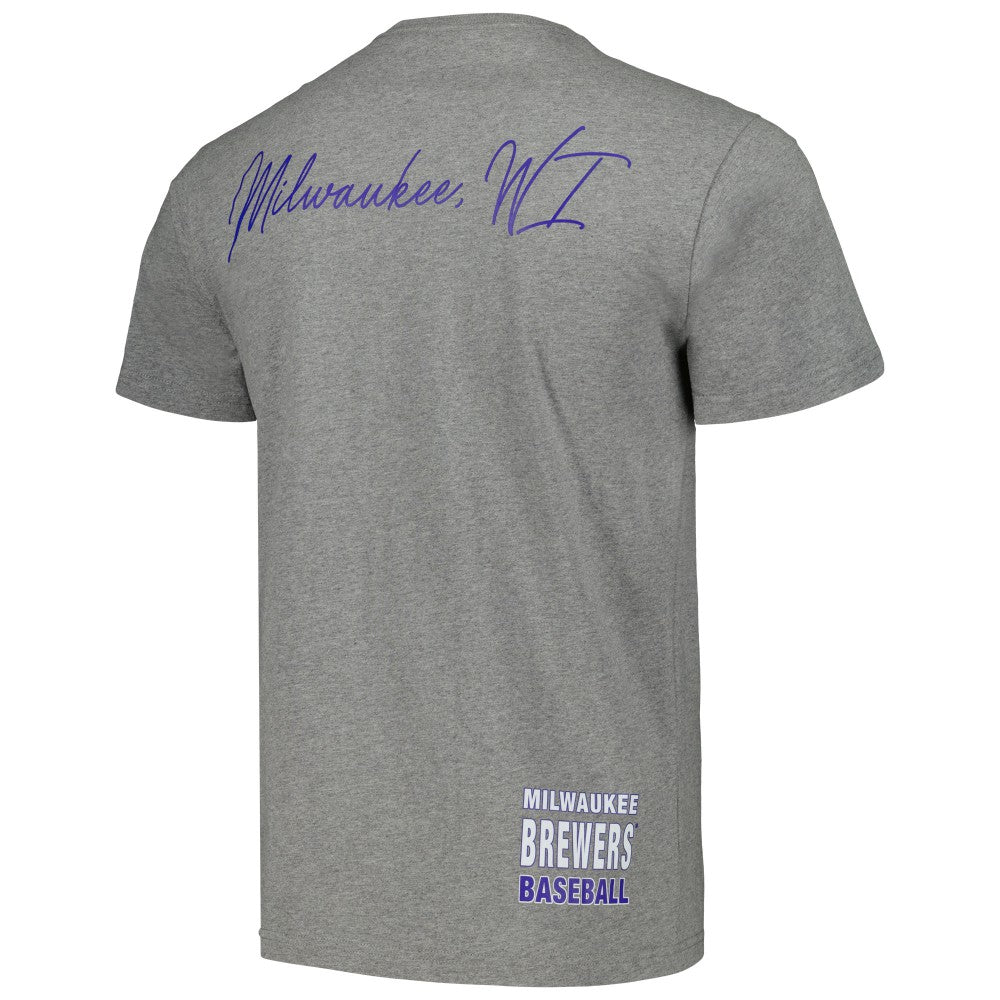 Milwaukee Brewers Cooperstown Collection City Collection T-Shirt Heather Gray