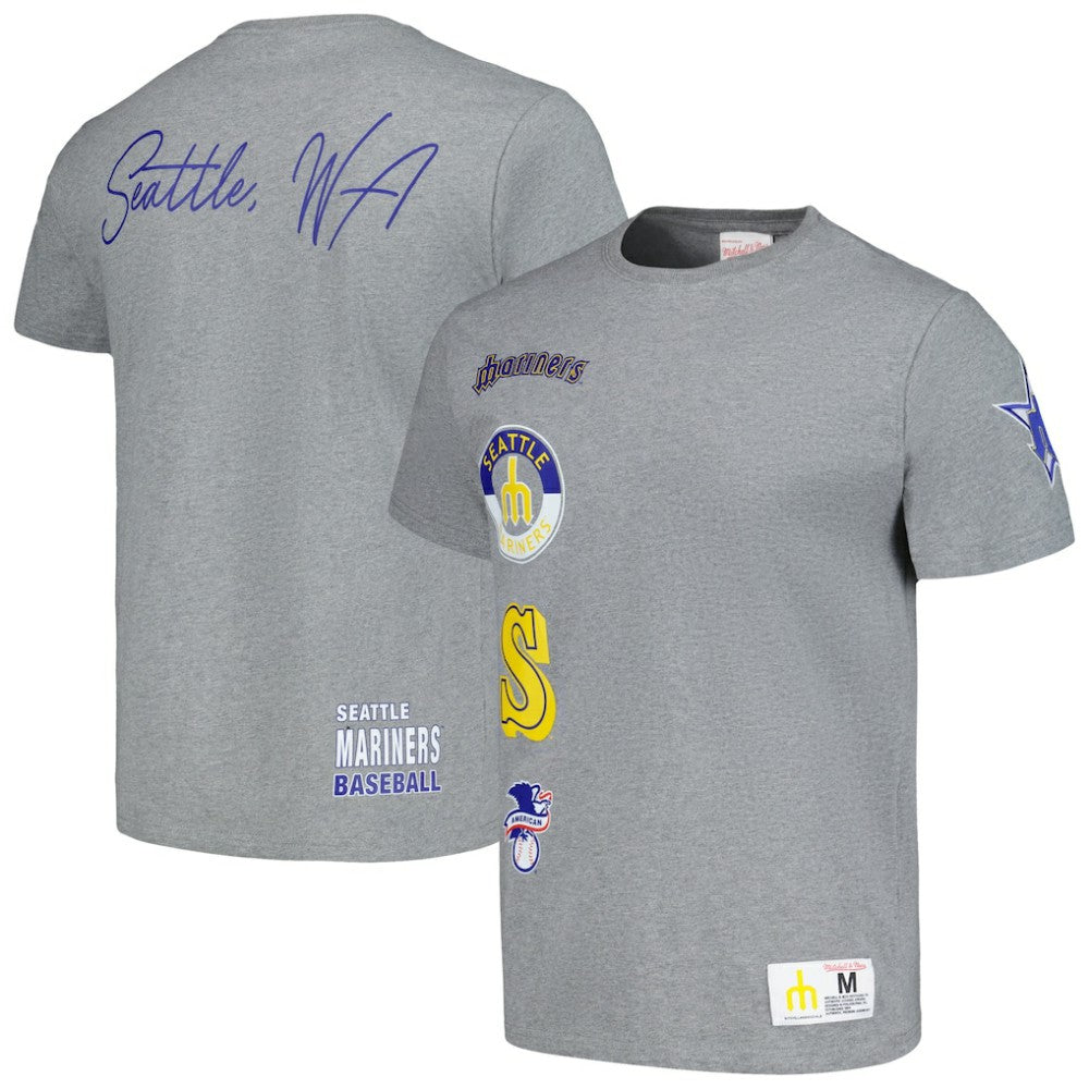 Seattle Mariners Cooperstown Collection City Collection T-Shirt Heather Gray