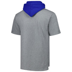 Atlanta Braves Postgame Short Sleeve Pullover Hoodie Heather Gray