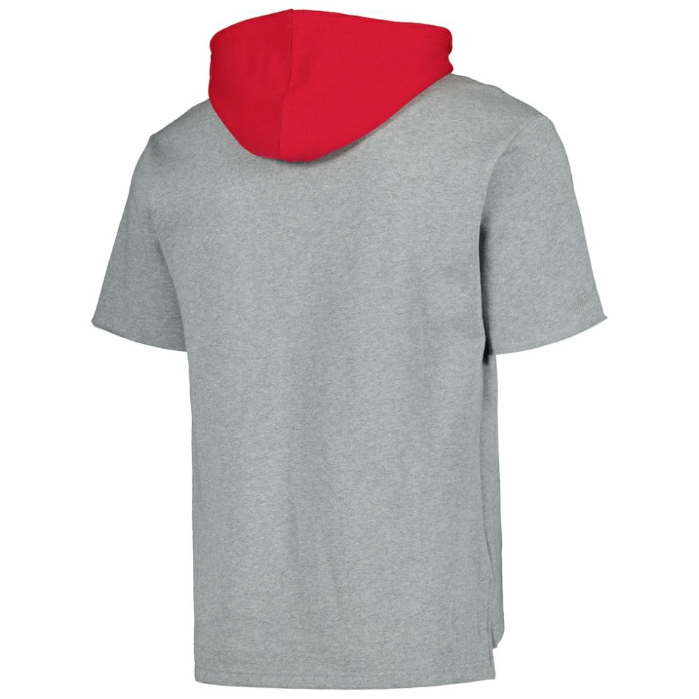 St. Louis Cardinals Postgame Short Sleeve Pullover Hoodie Heather Gray