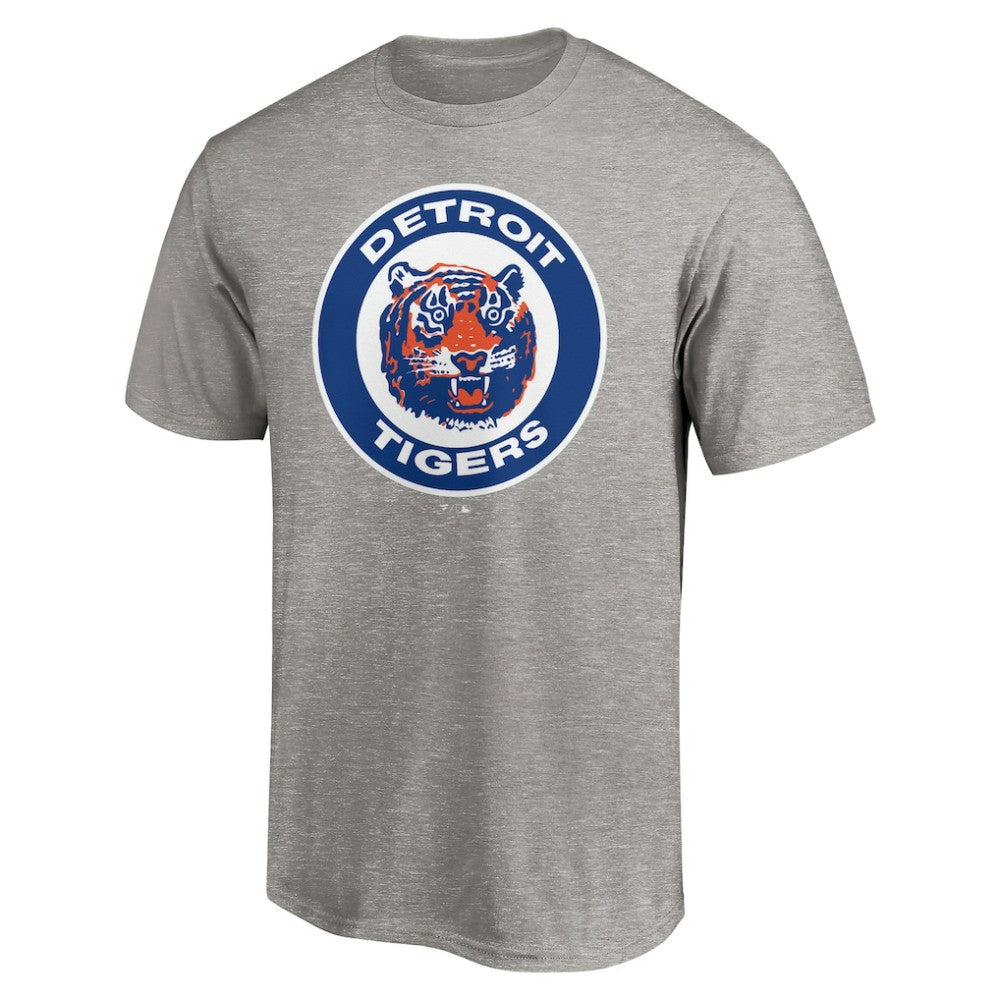 Detroit Tigers Cooperstown Collection Huntington T-Shirt Heather Gray