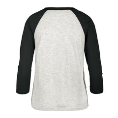 Washington Nationals Women's City Connect Retro Daze Ava Raglan 3/4-Sleeve T-Shirt Gray