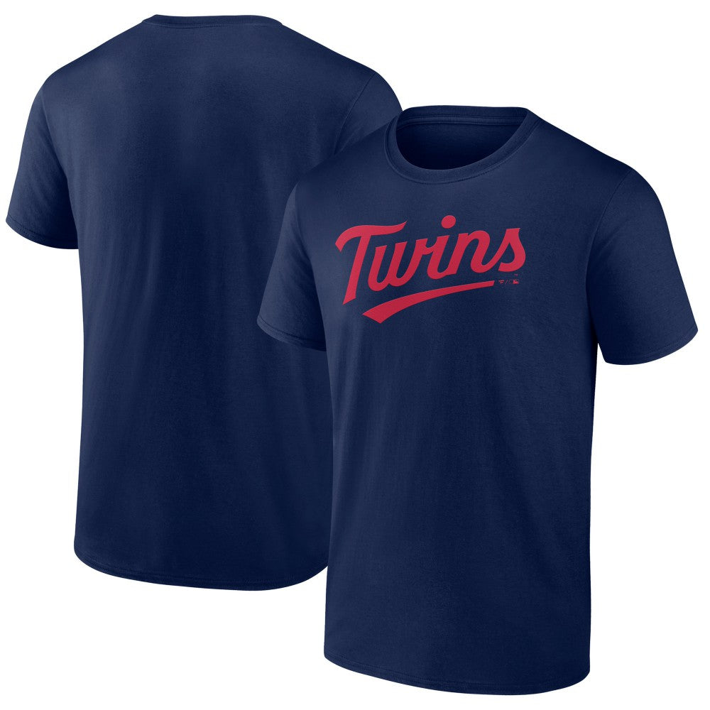 Minnesota Twins Official Team Wordmark T-Shirt Navy
